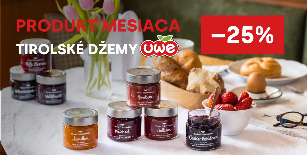 Produkt mesiaca UWE džemy z Tirolska